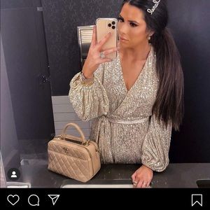Shimmyshack gold sequin dress M